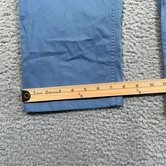 Bonobos Pants Mens 31 x 32 (31x29) Straight Leg Blue Washed Chino Stretch - Picture 10 of 11